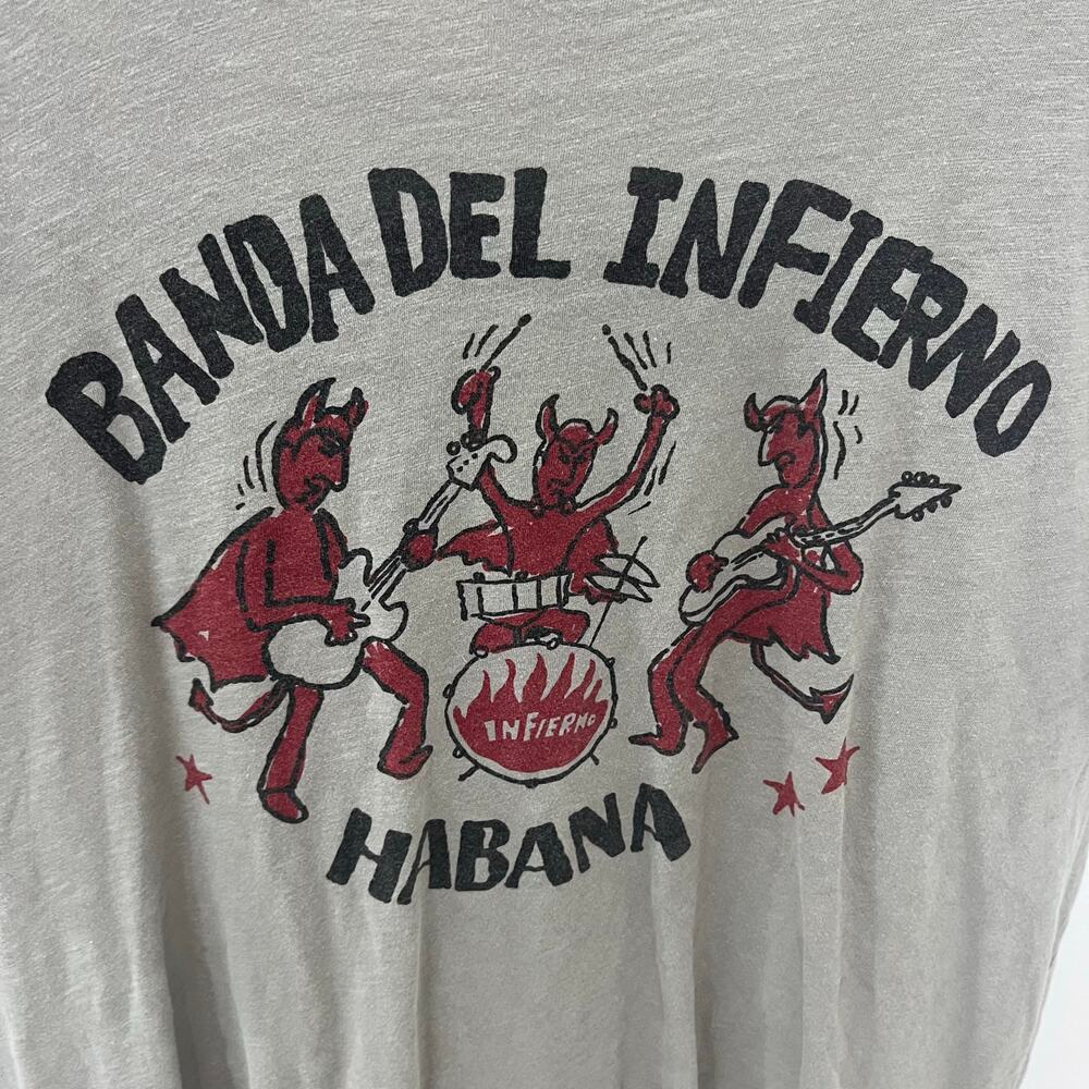 Lucky Brand Banda Del Infierno Habana Hotter Than Hell Tour 69 T-shirt  Men's XL - Picture 2 of 4